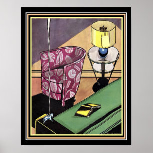 Kunstdecodecor voor 1920 afdrukken 16 x 20 poster