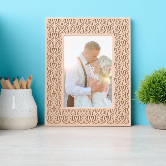 kunstdecodeerpatroon op schaal gegraveerde lijstjes