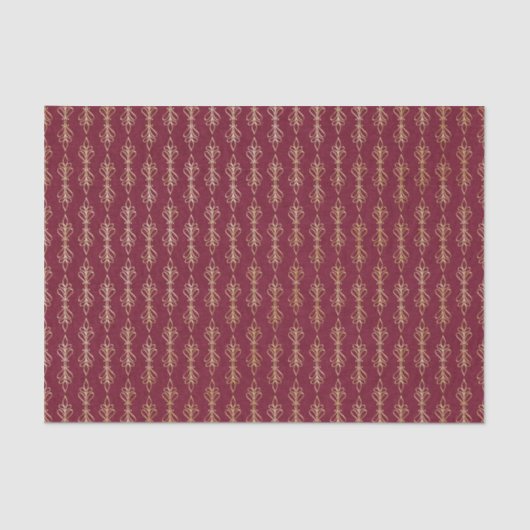 Kunstdecoder en goudpatroon tissuepapier (Voorkant)