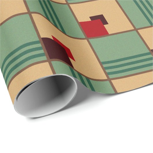 Kunstdecodesign van 1930 cadeaupapier (Rol Hoek)