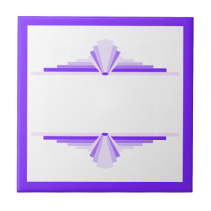 Kunstdecoelementen in diepe en lichte puren tegeltje