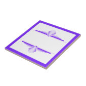 Kunstdecoelementen in diepe en lichte puren tegeltje (Zijkant)