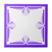 Kunstdecoelementen in diepe en lichte puren tegeltje (Voorkant)