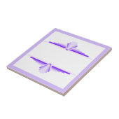 Kunstdecoelementen in diepe en lichte puren tegeltje (Zijkant)