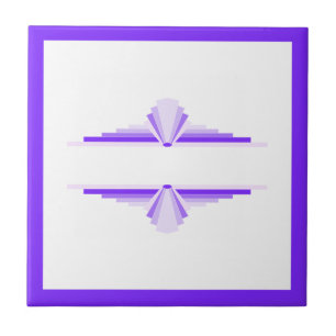 Kunstdecoelementen in diepe en lichte puren tegeltje