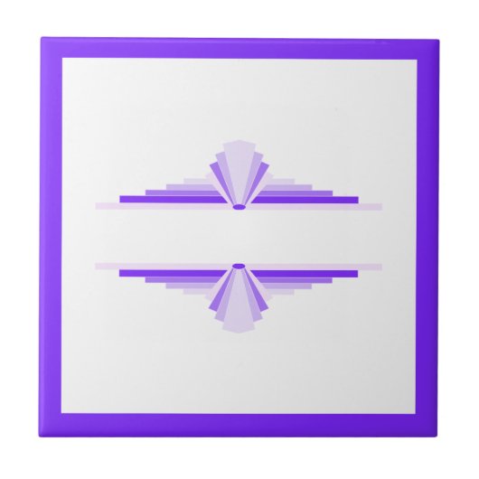 Kunstdecoelementen in diepe en lichte puren tegeltje (Voorkant)