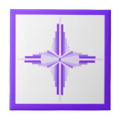 Kunstdecoelementen in diepe en lichte puren tegeltje (Voorkant)