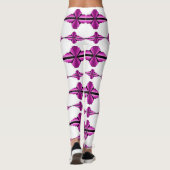 Kunstdecoelementen in dieproze Leggings (Achterkant)