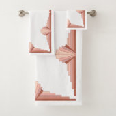 Kunstdecoelementen in het goudpalet van roos bad handdoek (Insitu)