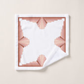 Kunstdecoelementen in het goudpalet van roos bad handdoek (Wasdoekje)