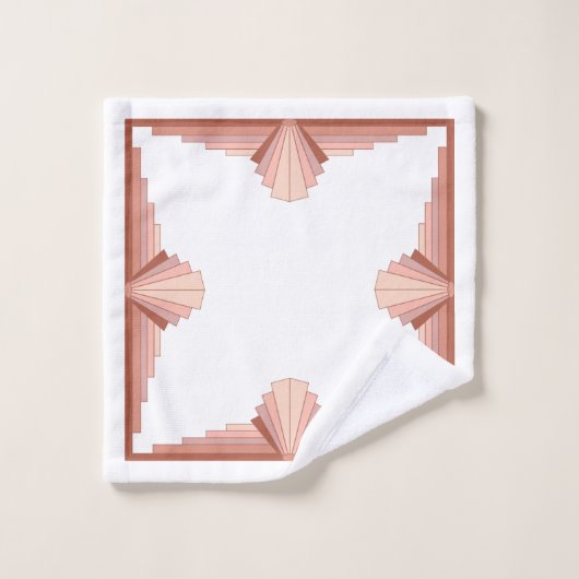 Kunstdecoelementen in het goudpalet van roos bad handdoek (Wasdoekje)