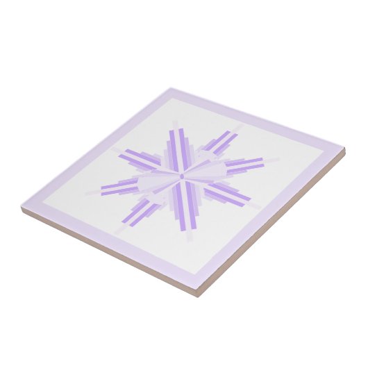 Kunstdecoelementen in lichte puren tegeltje (Zijkant)