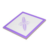 Kunstdecoelementen in lichte puren tegeltje (Zijkant)