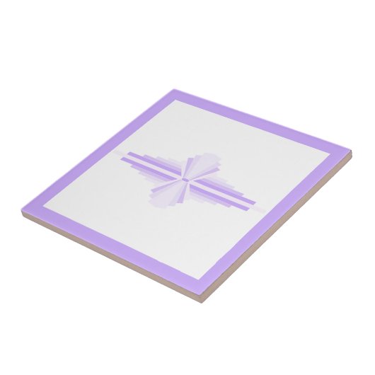 Kunstdecoelementen in lichte puren tegeltje (Zijkant)