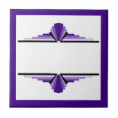 Kunstdecoelementen in paars tegeltje (Voorkant)