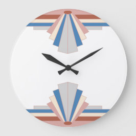 Kunstdecoelementen in roos goud, blauw & grijs03 grote klok