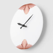 Kunstdecoelementen in volledig roos goud01 grote klok (Hoek)