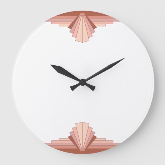 Kunstdecoelementen in volledig roos goud01 grote klok (Voorkant)