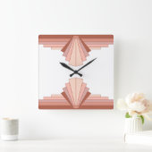Kunstdecoelementen in volledig roos goud06 vierkante klok (Huis)