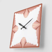 Kunstdecoelementen in volledig roos goud08 vierkante klok (Hoek)