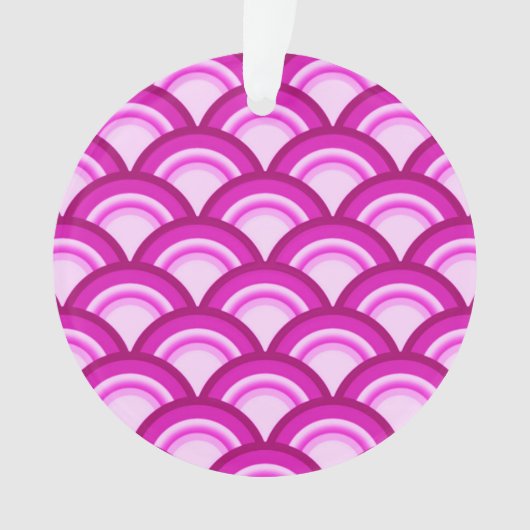 Kunstdecogolven - tinten van orchidee ornament (voorkant)
