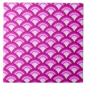 Kunstdecogolven - tinten van orchidee tegeltje (Voorkant)