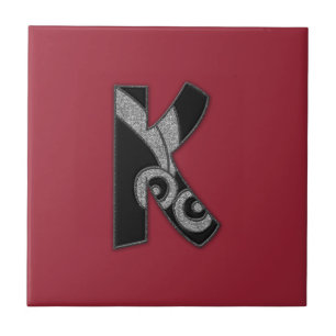 kunstdecomonogram - K Tegeltje