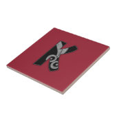 kunstdecomonogram - K Tegeltje (Zijkant)