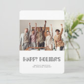 Kunstdeconfo's weergeven Bedrijfsfoto Feestdagenkaart (Staand voorkant)