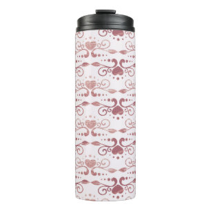 Kunstdecopatroon.  behang. Japans of c Thermosbeker