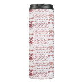 Kunstdecopatroon.  behang. Japans of c Thermosbeker (Achterkant)