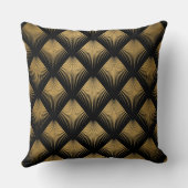 ,Kunstdecopatroon, geometrisch, tijdperk van 1920 Kussen (Achterkant)