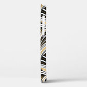 Kunstdecopatroon.  gouden zwarte witte achtergrond Case-Mate iPhone case (Achterkant / Links)