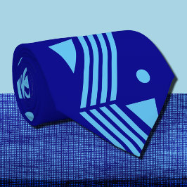 kunstdecopatroon - in het donker en in het hemel b stropdas