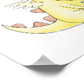 Kunstdecor Dragon & Bunny Reading Book Poster (Hoek)