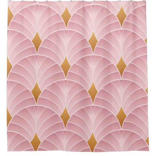 Kunstdecor patroon.  behang. Japans of Douchegordijn (Voorkant)