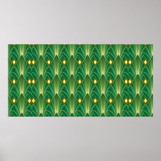 Kunstdecor patroon.  behang. Japans of Poster (Voorkant)