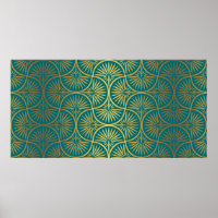 Kunstdecor patroon. behang. Japans of