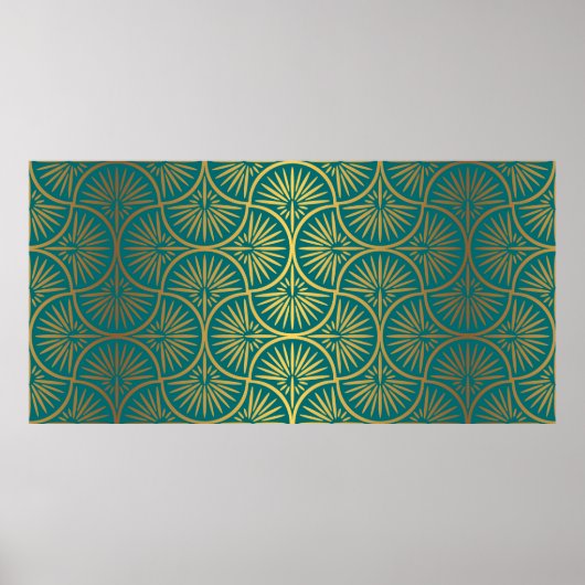 Kunstdecor patroon. behang. Japans of Poster (Voorkant)