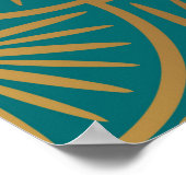 Kunstdecor patroon. behang. Japans of Poster (Hoek)