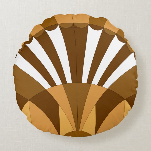  kunstdecor patroon rond kussen (Voorkant)