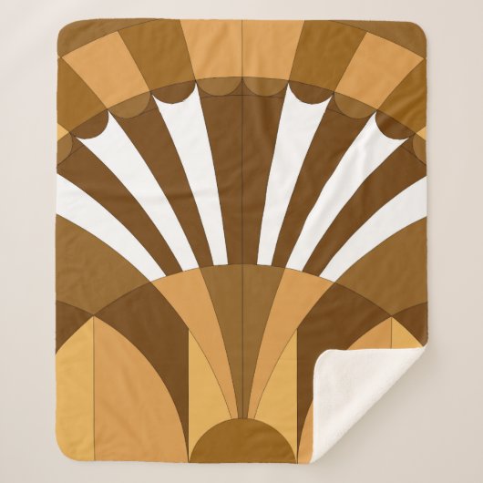 kunstdecor patroon sherpa deken (Voorkant)