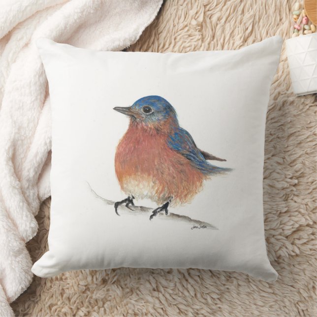 Kunstdecor voor prachtige Bluebird Waterverf Kussen (Deken)