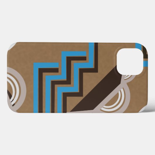 Kunstdecostijl Abstract ontwerp Case-Mate iPhone Case (Achterkant (horizontaal))