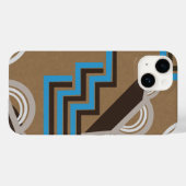 Kunstdecostijl Abstract ontwerp Case-Mate iPhone Case (Achterkant (horizontaal))
