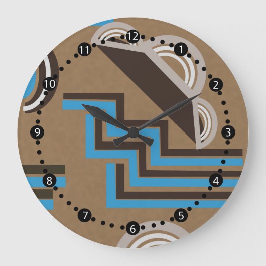 Kunstdecostijl Abstract ontwerp Grote Klok (Voorkant)