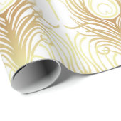 Kunstdecostijl geometrisch naadloos patroon in zwa cadeaupapier (Rol Hoek)