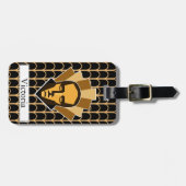 Kunstdecostijl in 1920s Roaring van tienerjaren Bagagelabel (Voorkant horizontaal)