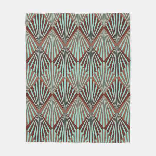 Kunstdecostijl naadloze patroonstructuur fleece deken (Voorkant)