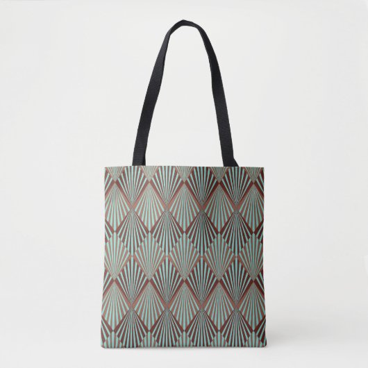 Kunstdecostijl naadloze patroonstructuur tote bag (Voorkant)
